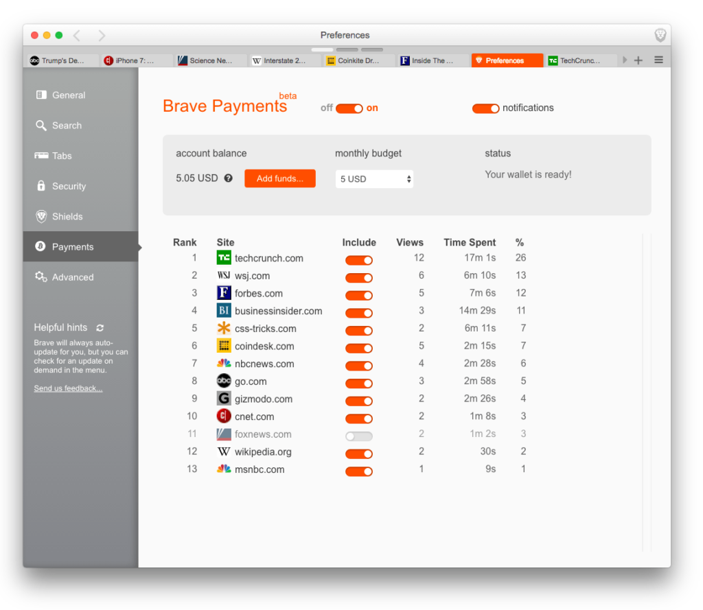Brave-Micropayments