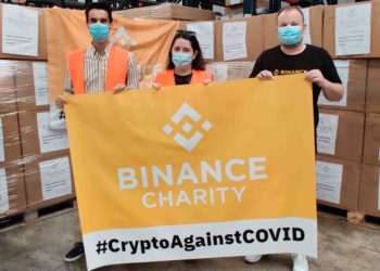 Recepción de las donaciones realizadas por Binance a España. Fuente: Binance.