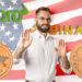 Hombre rechaza monedas de XRP con logos de eToro y Binance y bandera de Estados Unidos en el fondo. Composición por CriptoNoticias. benzoix / freepik.com; Binance / en.wikipedia.org; jirkaejc / elements.envato.com; etoro / wikipedia.org; Prostock-studio / elements.envato.com.
