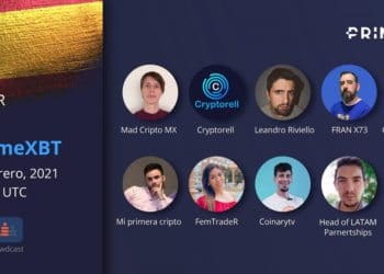 Participantes del webinar sobre criptomonedas de Prime XBT