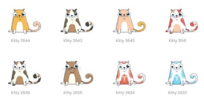 tokens nft criptokittyes ethereum