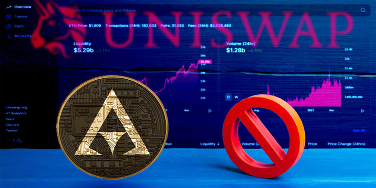 deslitar token plataforma Defi Uniswap