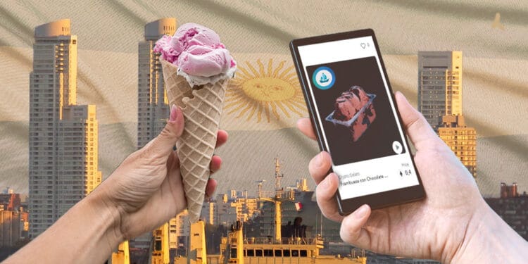 Helado ciudad de Rosario y NFT.