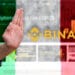 regulador italia limita operaciones casa cambio criptomonedas binance