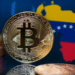 Mapa de Venezuela y BTC.