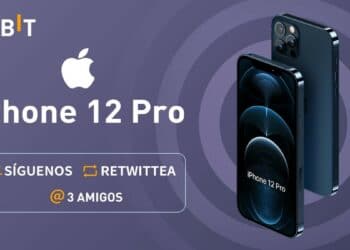 Un par de iPhone 12 Pro junto al logo de Apple y de Bybit