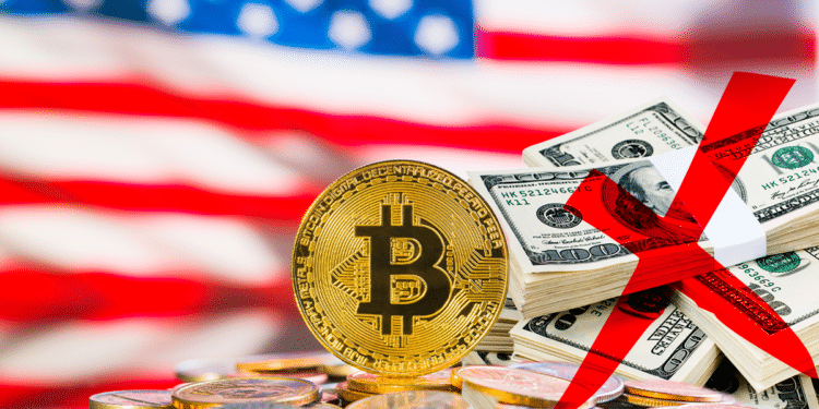 BTC, dólares y USA.