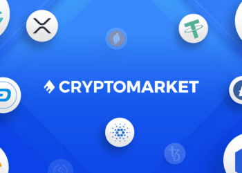 Pancarta promocional de CryptoMarket.