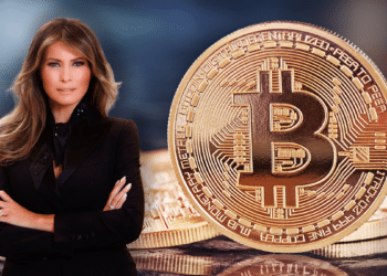 Melania Trump se muestra como aliada de la comunidad de bitcoin, pero un interés oculto parece estar detrás de ello. Fuente: ulchik74 / stock.adobe ; Melania Trump / Wikipedia.
