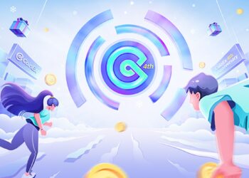 Pancarta promocional del 4to aniversario de CoinEx