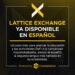 Pancarta promocional Lattice Exchange