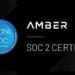 Logo de Amber Group y el sello de aprobación de la auditoría SOC 2