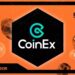 Pancarta promocional de CoinEx del Evento