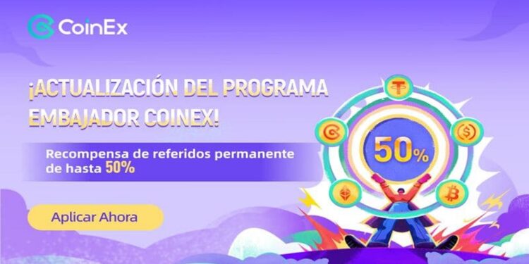 Pancarta promocional de CoinEx