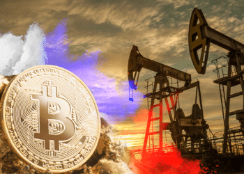 BTC y oro en campo petrolero ruso.