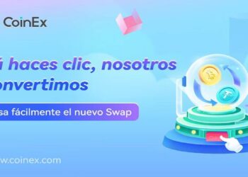 Pancarta promocional de CoinEx Swap
