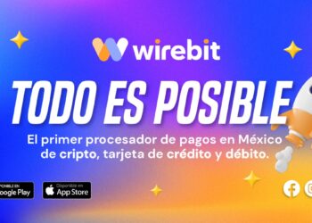 Pancarta promocional del procesador de pagos Wirebit