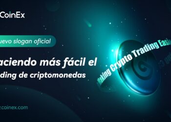 Pancarta prromocional del nuevo slogan de CoinEx