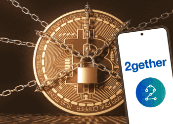 Los usuarios del exchange no pueden acceder a sus cuentas ni retirar su dinero. Composición por CriptoNoticias. Fuente: help.2gether.globa / 3dsculptor ; metelsky25 / adobe.stock.com.