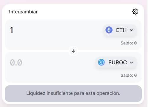 moneda eurocoin ya se encuentra listada en el excahge descentraliado, uniswap