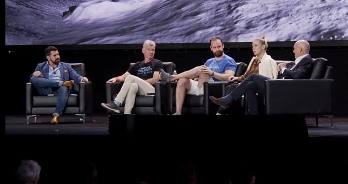 participantes del panel invirtiendo en el ecosistema de bitcoin en la Bitcoin Conference Miami 2022