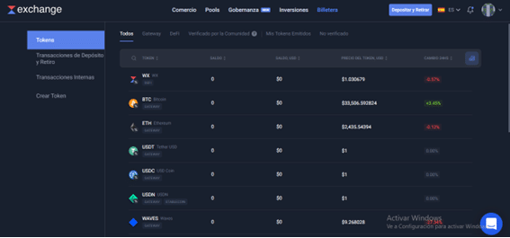 Spot trading en Waves Exchange