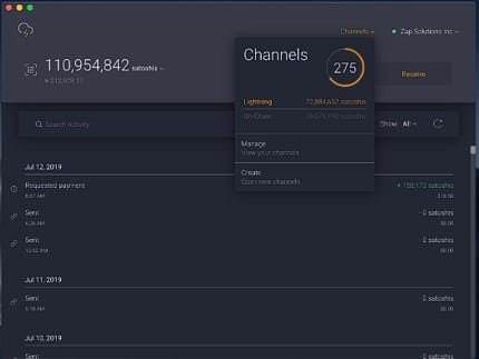 Zap Wallet.