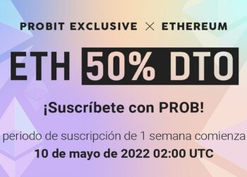 Pancarta promocional de venta de Ether a mitad de precio