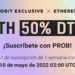 Pancarta promocional de venta de Ether a mitad de precio