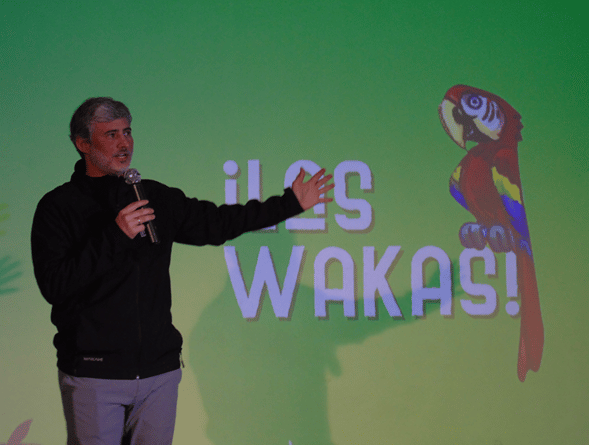 Miguel Palacios presentando Wakalandia.