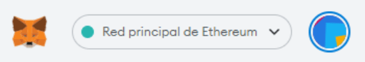 Red principal de Ethereum: Metamask.