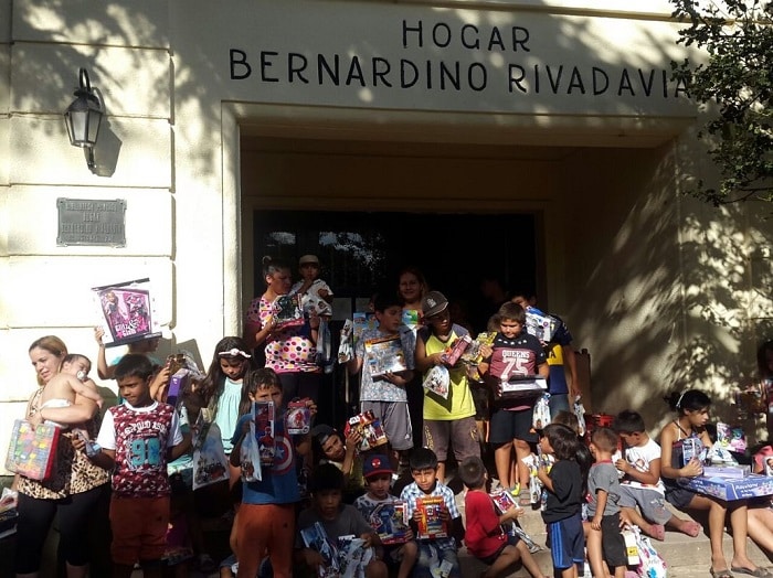 El Hogar Bernardino Rivadavia, en la localidad bonaerense de Máximo Paz, es una de las entidades que se beneficiará de las ventas de los NFT de CryptoMasons. Fuente: Hogar Bernardino Rivadavia