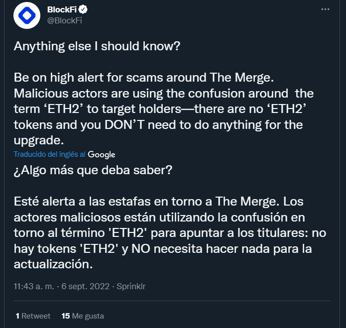 Alerta en torno a The Merge.