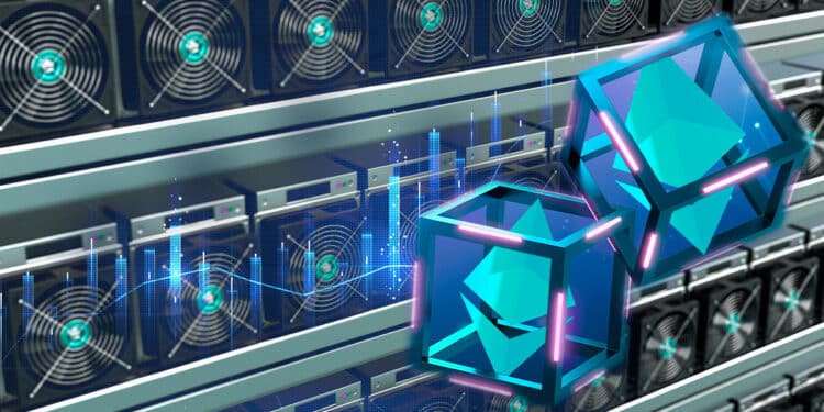 Mineros asic en crecimiento junto al merge de Ethereum.