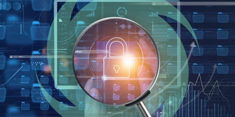 Candado que representa la privacidad junto al logo de Tornado Cash.