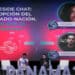 Javier Bastardo (izquierda) junto a Samson Mow (derecha) sobre el escenario de la Blockchain Summit Latam Panamá 2022