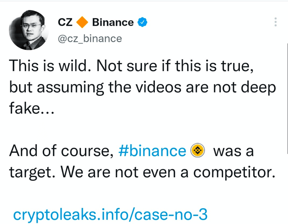 CZ de Binance sobre AVAX
