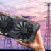 GPU con torres de electricidad al fondo.