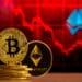 Bitcoin y ethereum en el mercado bajista acompañados del merge.