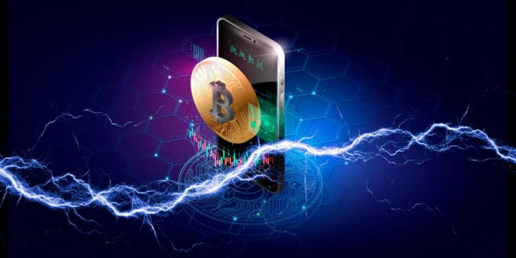 App para intercambiar bitcoin junto a unos lightning.