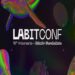 Pancarta promocional de LABITCONF en Argentina.