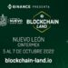 Pancarta promocional del evento Blockchain Land Mexico 2022