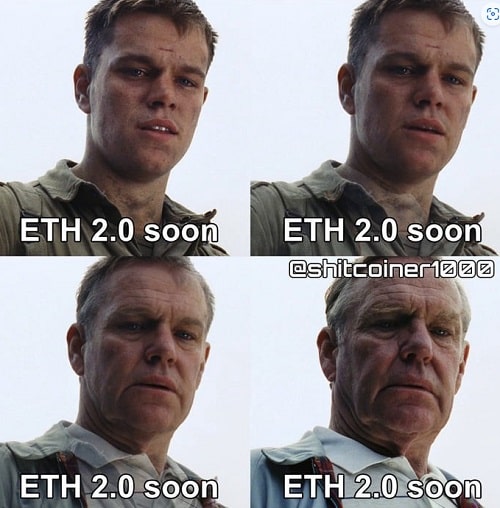 meme del soldado ryan hace referencia al tiempo que ha esperado la comunidad para presenciar el merge de ethereum