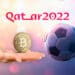 Logo de Qtar 2022 junto a un bitcoin.