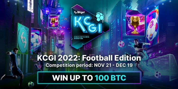 Pancarta promocional de la competencia de trading KCGI Otoño 2022 de Bitget