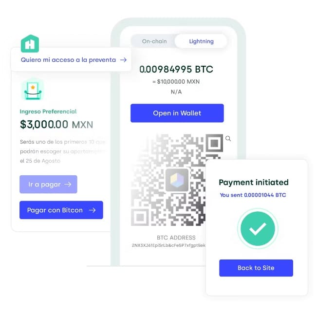aplicación para el pago de viviendas en bitcoin