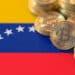 Bandera de venezuela y bitcoins