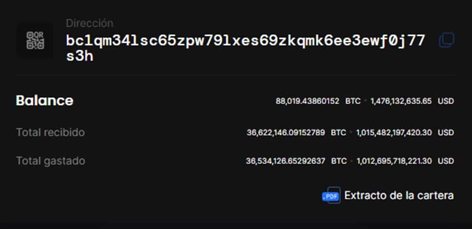 dirección de reserva de bitcoins de binance
