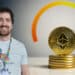 Harry Kalodner junto a moneda de ethereum