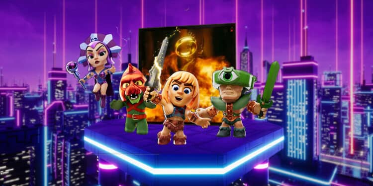 Personajes en el metaverso.